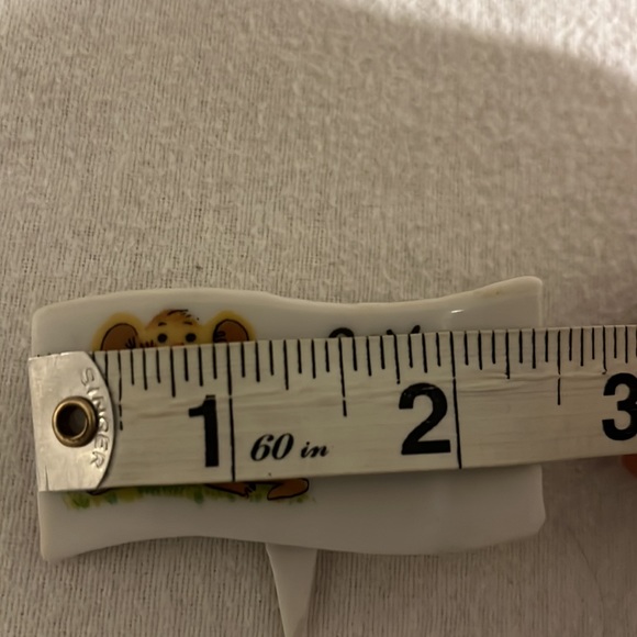 Vintage Enesco Suzy’s Zoo Ceramic Set of 4 Cheese Markers In Box - Picture 8 of 9